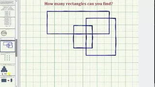 Determine How Many Rectangles in a Diagram of Overlapping Rectangles
