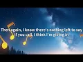 Tanner Usrey - If You Call Me Again (Lyrics)