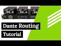 Basic 2-Channel Party Line Routing Tutorial Dante Controller