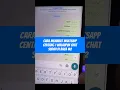Download Lagu Cara Membuat Whatsapp Centang 1 Walaupun Chat Sudah Dibaca #shorts (2)