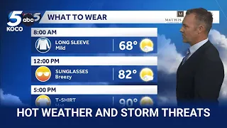 Oklahoma What to Wear Forecast Higher heat brings low storm risk