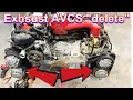 STI in to WRX Swap - exhaust AVCS Delete