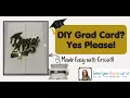 DIY Graduation Card with Cricut Easy Elegant Announcement Step-by-Step Tutorial