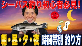 【朝・昼・夕・夜】時間帯別 シーバスの釣り方！時間帯別の戦略で攻略！オヌマンのシーバス塾