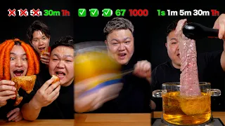 Best of Suzaki_cook 1% to 100% challenge ASMR [chewing sounds short video compilation]