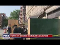 Hotel St George marquee collapse closes Brooklyn subway stop