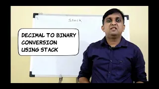 Decimal to Binary Conversion using stack Data Structures using C