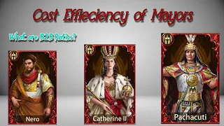 Evony Sub City Generals Cost Efficiency Analysis