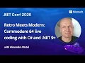 Retro Meets Modern Commodore 64 live coding with C and NET 9