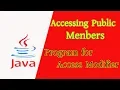 Programming in Java Accessing Public Members Akib s Tricks BD