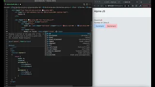 x-bind in Alpine Js