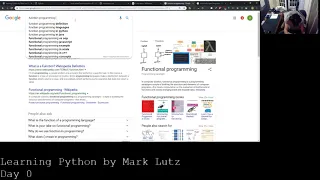 Learning Python by Mark Lutz Day 0