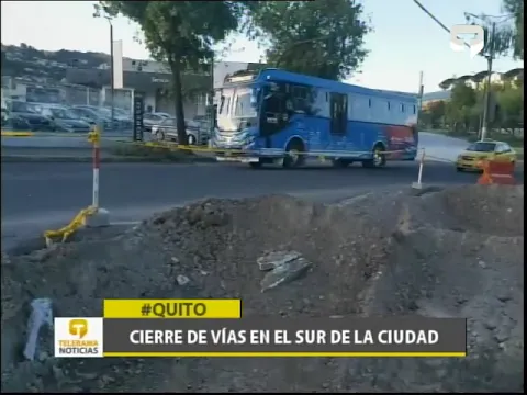 Cierres de vías en el sur de la ciudad