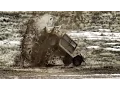 A-10 Warthogs Target Practice On Humvees Slow Mo Hits