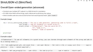 Tutorial StrictJSON v2 StrictText Handle any output - quotation marks or backslash