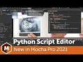 Mocha Pro 2021 Python Scripting in Plugin