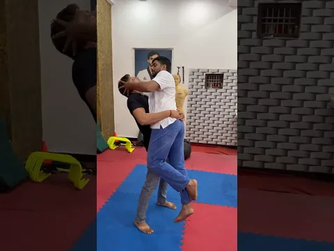 If someone grabbed you from the front like this, how would you defend yourself? #anujtkd #viral