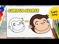 How to Draw Curious George Easy Step by Step Fun Art Lesson for Kids Parents Teachers