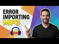 Audacity Error Importing MP3 Easy Fix Guide