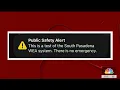 South Pasadena accidentally sends test alert to LA County residents