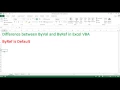 What is the difference between ByRef and ByVal in Excel VBA