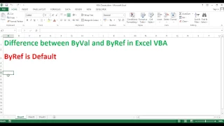 What is the difference between ByRef and ByVal in Excel VBA