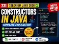 231 Using constructors in Java Selenium Java 2026