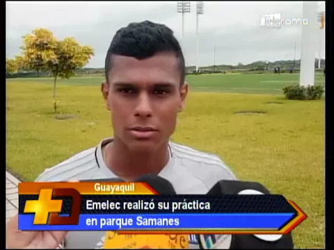 Emelec realizó su práctica en parque Samanes