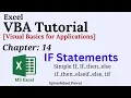 Excel VBA Tutorial Types of IF Statement in VBA Chapter 14