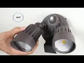 Dusk-to-Dawn Outdoor LED Security Light Gives Great Flood Light Illumination