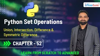 Python Set Operations Union Intersection Difference Symmetric Difference Chapter 52