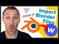 Import Blender Files into Webflow three js