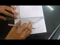 How to draw parallel lines using set square