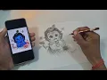 How to draw Little Krishna draw beautiful setp by step sketch