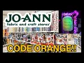 Code Orange at Joann Fabrics in Reading PA
