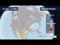 Monthly precipitation forecast for the USA 2025