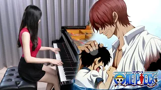 one piece sad theme mother sea we are lyrical version rus piano cover