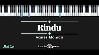 Download Rindu - Agnes Monica (KARAOKE PIANO - MALE KEY) MP3