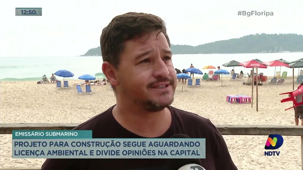 Projeto para construção de emissário submarino segue aguardando licença ambiental em Florianópolis