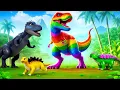 Download Lagu Rainbow Dino’s Heroic Rescue! 🦖🌈 Saving Little Dinosaurs from Prehistoric Danger!