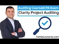 Clarity Project Auditing - AICPA Auditing and Attestation CPA Exam 11