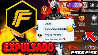 VERIFICADO EXPULSADO POR PEDIR "FOTO" A SEGUIDORA EN FREE FIRE!!