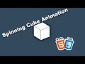 Create a 3D Spinning Cube Animation Using HTML and CSS ASMR Coding Tutorial