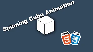 Create a 3D Spinning Cube Animation Using HTML and CSS ASMR Coding Tutorial