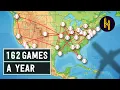 The Insane Logistics of Pro Baseball