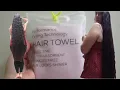 Using The Aquis Towel On Long Hair For The First Time