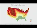 Fall foliage prediction map shows timing of leaf changes