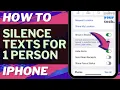 iOS 17 How to Silence Text Notifications for One Person on iPhone