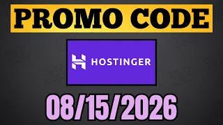 PROMO CODE Hostinger Coupon Code August 2026 - Hostinger Discount Code Promo Code
