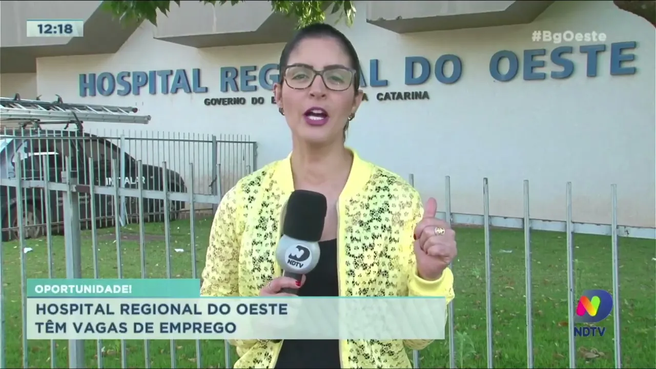 Hospital Regional do Oeste têm vagas de emprego